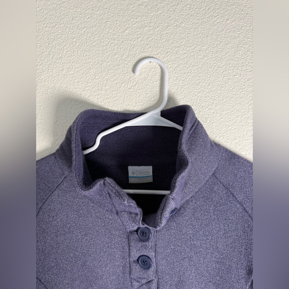Columbia Purple Pullover Sweatshirt Women’s Size Large - Picture 2 of 5